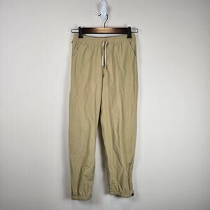 Patagonia Kids Quandary Pants Size L/12 Classic Tan Hiking 40+ UPF